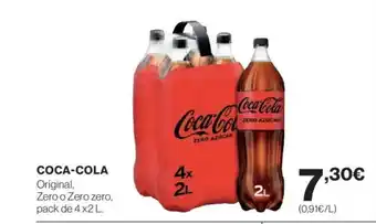Hipercor COCA-COLA Original, Zero o Zero zero, oferta