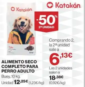 Hipercor ALIMENTO SECO COMPLETO PARA PERRO ADULTO oferta