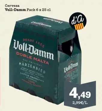 Sorli Cervesa Voll-Damm Pack 6 x 25 cl oferta