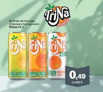 Sorli Refresc de taronja, llimona o taronja zero Trina 33 cl oferta