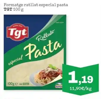 Sorli Formatge ratllat especial pasta TGT 100 g oferta