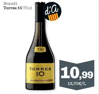 Sorli Brandi Torres 10 70 cl oferta