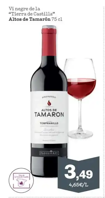 Sorli Vi negre de la "Tierra de Castilla" Altos de Tamarón 75 cl oferta