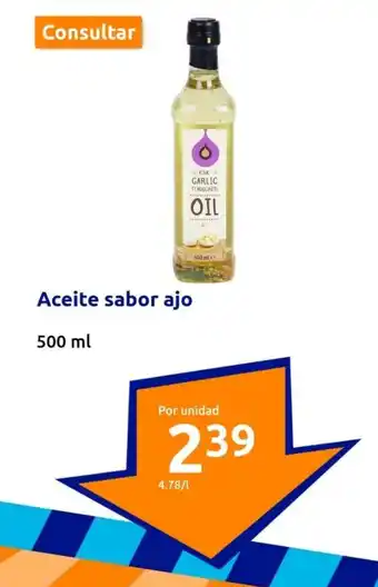 Action Aceite sabor ajo oferta