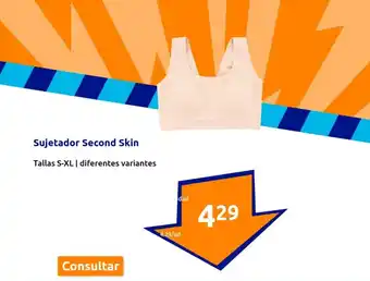 Action Sujetador Second Skin oferta