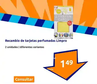 Action Recambio de tarjetas perfumadas Limpro oferta