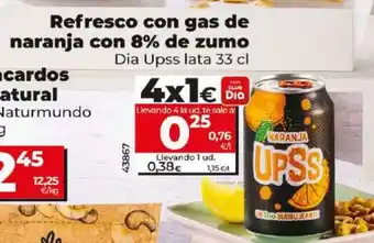 Maxi Dia Refresco con gas de naranja con 8% de zumo oferta