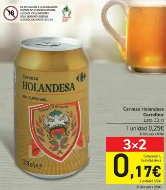 Carrefour Cerveza holandesa carrefour oferta
