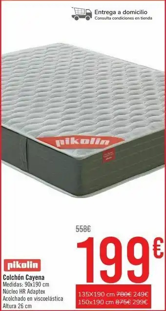Carrefour Pikolin colchón cayena oferta