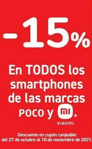 Carrefour en todos los smartphones de las marcas poco y xiaomi oferta