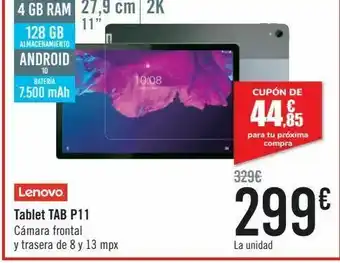 Carrefour Lenovo tablet p11 oferta