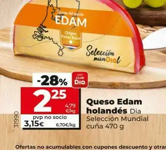 Maxi Dia Queso edam holandés dia oferta