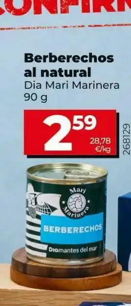 Maxi Dia Berberechos al natural dia oferta
