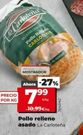 Maxi Dia Pollo relleno asado la carloteña oferta