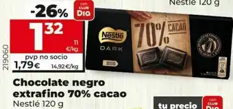Maxi Dia Chocolate negro extrafino 70% caco nestlé oferta