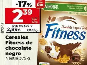 Maxi Dia Cereales fitness de chocolate negro nestle oferta