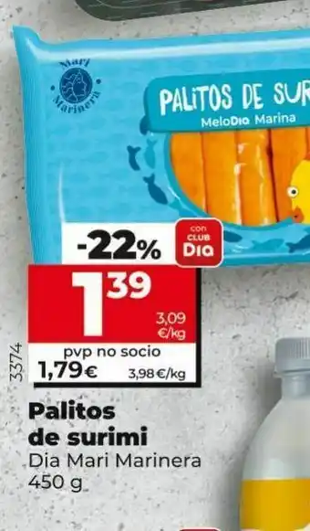 Maxi Dia Palitos de surimi dia oferta