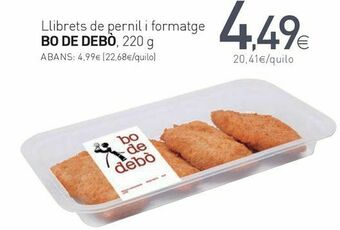 Condis Llibrets de pernil i formatge bo de debó oferta