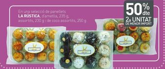 Condis En una selecció de panellets la rústica, d'ametlla, assortits i de coco assortits oferta
