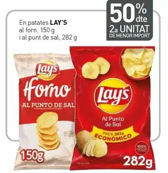 Condis En patates lay's al forn i al punt de sal oferta