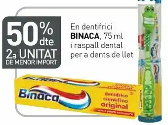 Condis En dentifrici binaca i raspall dental per a dents de llet oferta
