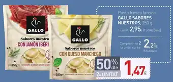 Condis Pasta fresca farcida gallo sabores nuestros oferta