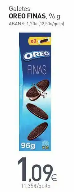 Condis Galetes oreo finas oferta