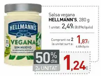 Condis Salsa vegana hellmann's oferta