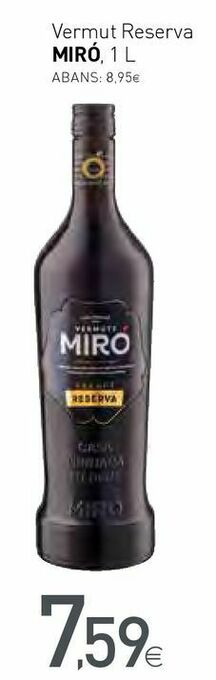 Condis Vermut reserva miró oferta
