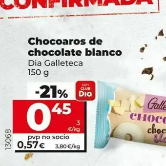 Dia Chocoaros de chocolate blanco oferta