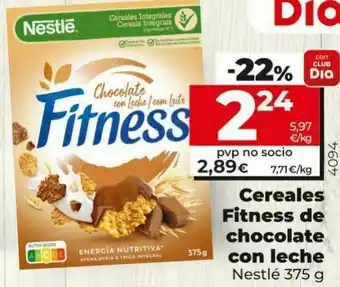 Dia Cereales fitness de chocolate con leche nestlé oferta