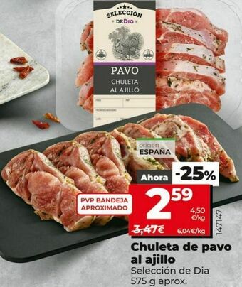 Dia Chuletas de pavo oferta