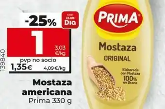 Dia Mostaza prima oferta