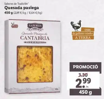 Lidl Quesada pasiega 450g oferta