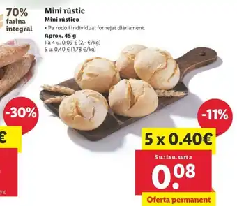 Lidl Mini Rústic 45g oferta
