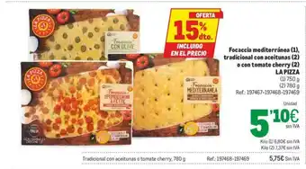 Makro Focaccia mediterránea oferta