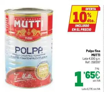 Mutti Pulpa Fina