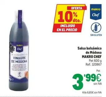 Makro Makro Chef Salsa balsámica de Módena oferta