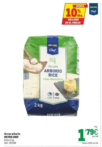 Makro Metro Arroz arborio oferta
