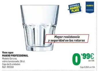 Makro Makro Professional Vase agua oferta