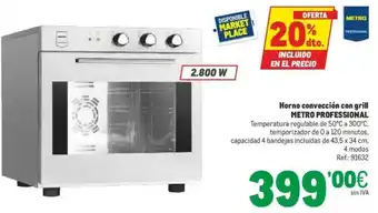 Makro Metro Professional Horno conveccion con grill oferta