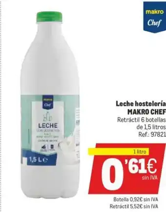 Makro Makro Chef Leche hosteleria 1,5litros oferta