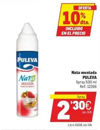 Makro Puleva Nata montada 500ml oferta