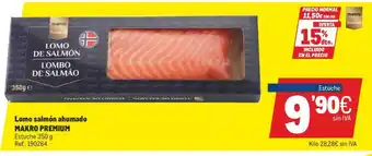 Makro Makro Lomo salmón ahumado 350g oferta