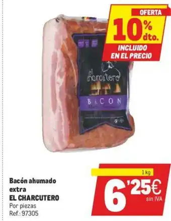 Makro El Charcutero Bacón ahumado extra oferta