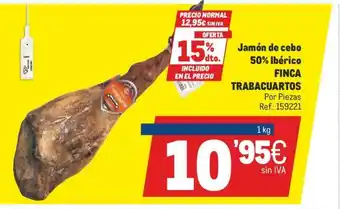 Makro Finca Trabacuartos Jamón de cebo 50% Ibérico oferta