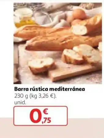 Alcampo Barra rústica mediterránea 230g oferta