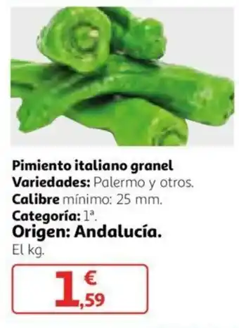 Alcampo Pimiento italiano granel oferta