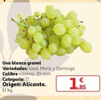 Alcampo Uva blanca granel oferta