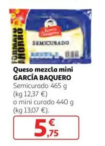 Alcampo García Baquero Queso mezcla mini 465g/440g oferta